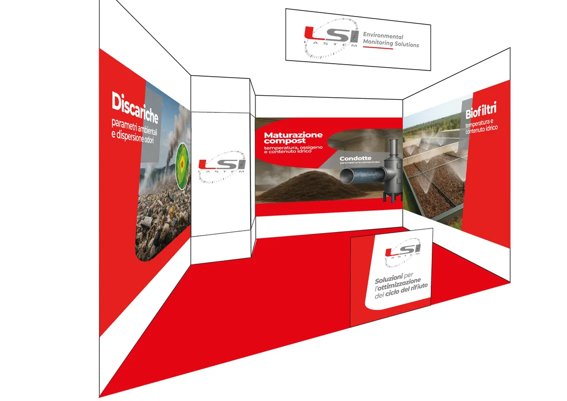 Il render dello stand di Ecomondo 2025, a Rimini