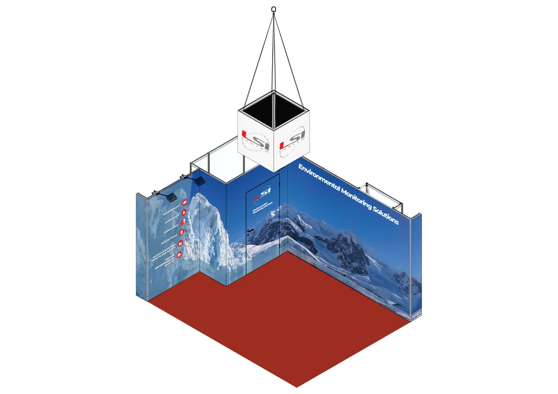 Il render dello stand di Metex 2025