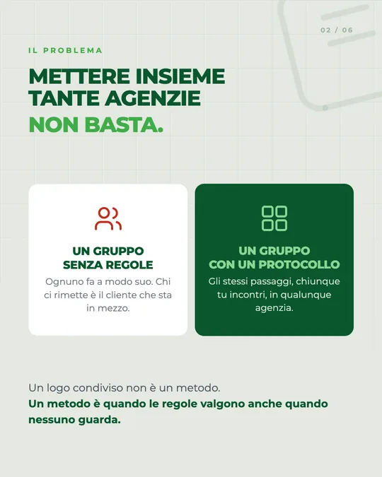 Una slide dei caroselli di RE POINT Group