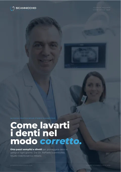 Una pagina della guida «Come lavarti i denti nel modo corretto»