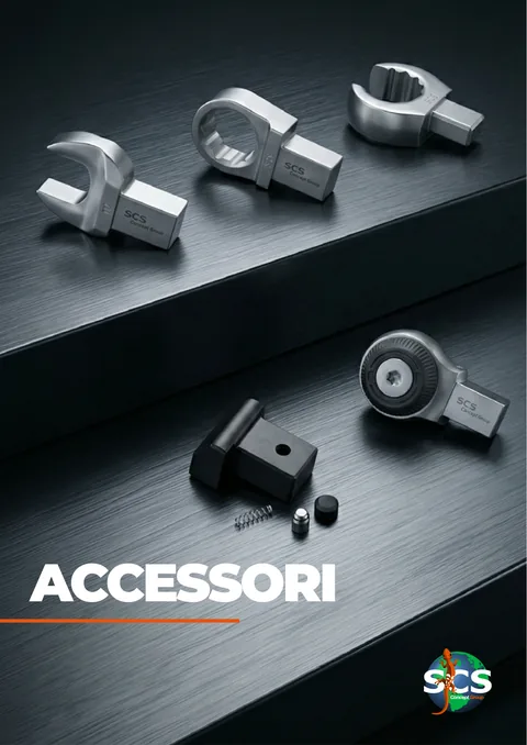 La copertina di una brochure prodotto di SCS Concept, 2026