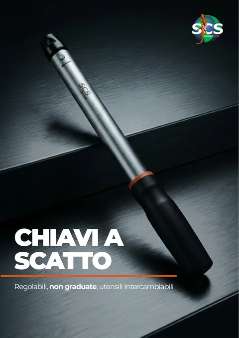 La copertina di una brochure prodotto di SCS Concept, 2026