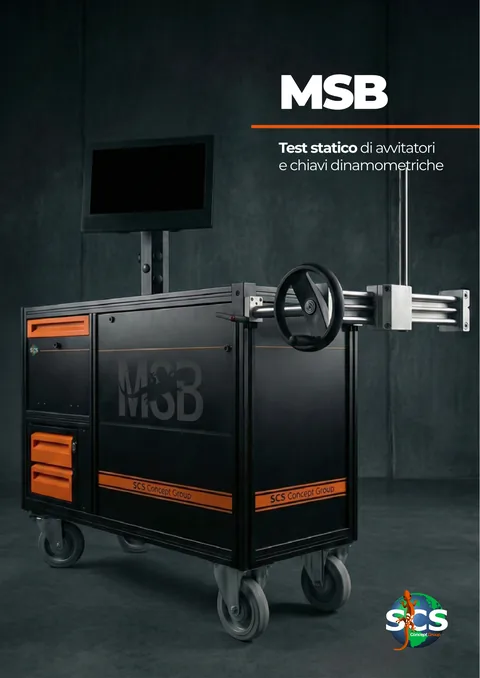 La copertina di una brochure prodotto di SCS Concept, 2026