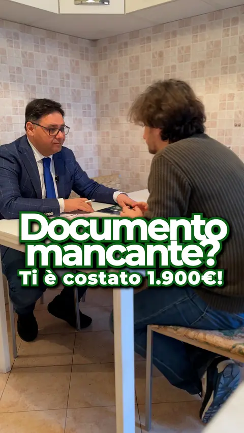Reel: «Documento mancante? Ti è costato 1.900 €!»